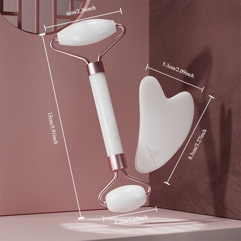 Face Massager Roller Gua sha Board Set