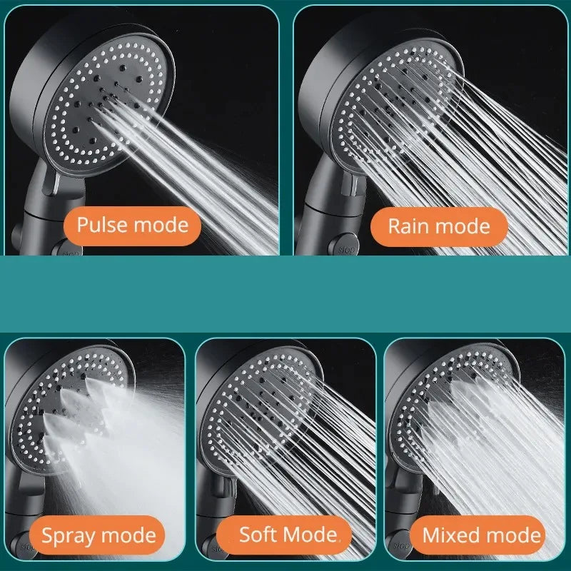 5 Modes Shower Head Adjustable