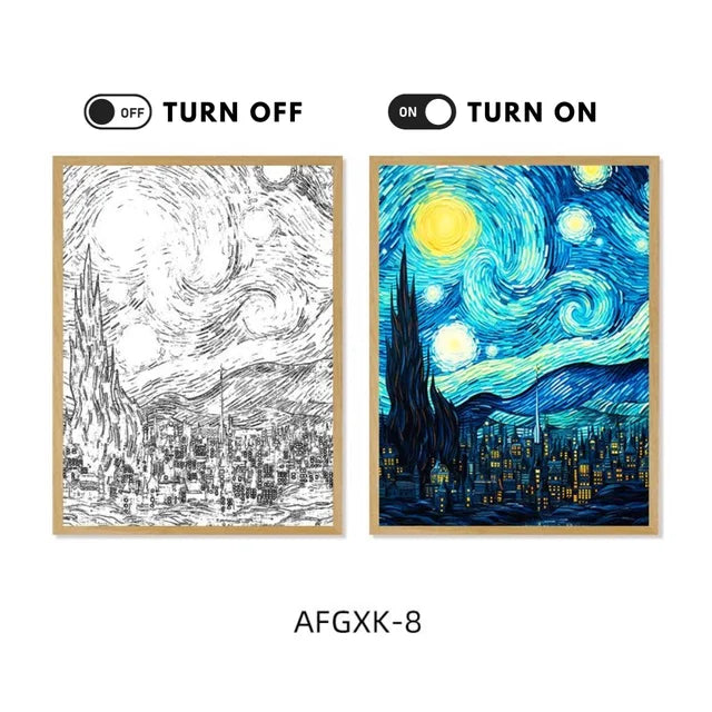 Van Gogh Art Anime LED Light