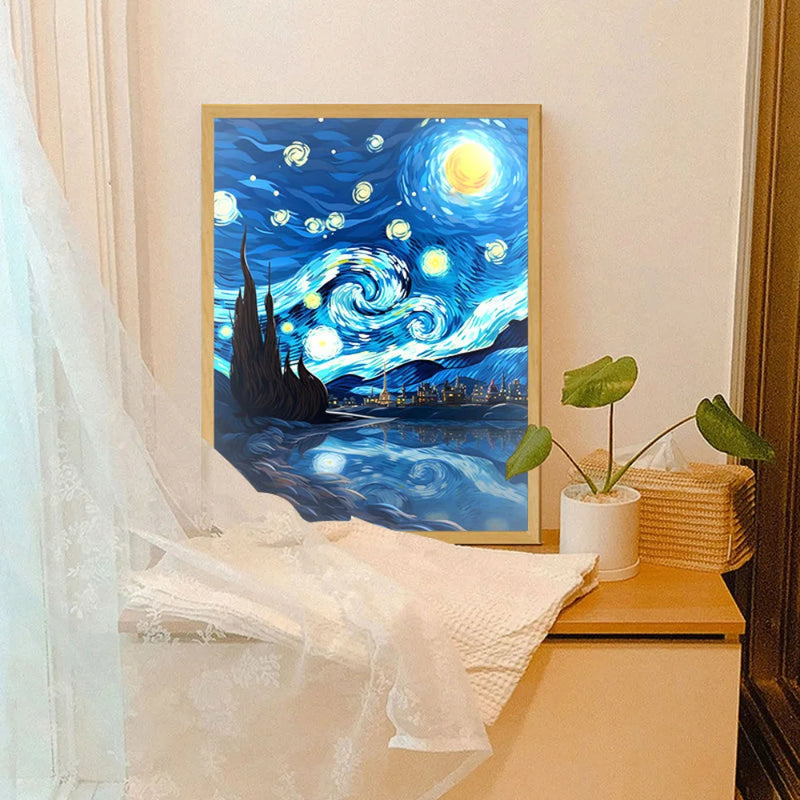 Van Gogh Art Anime LED Light